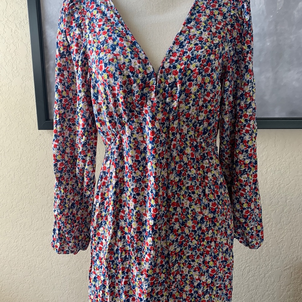 H&M Deep V-Neck Maxi Dess Size Small - Picture 3 of 7
